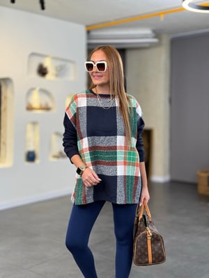 Garnili Lacivert Oversize Sweatshirt