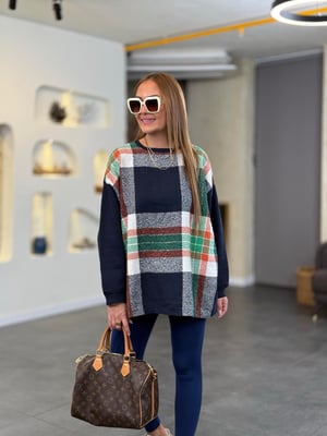 Garnili Lacivert Oversize Sweatshirt