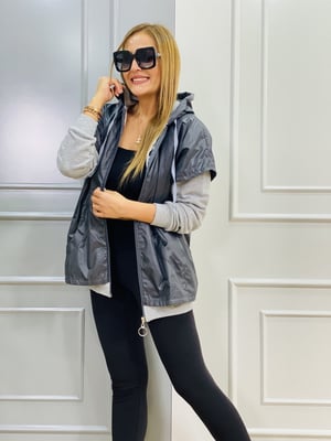Gri Sweat Yağmurluk