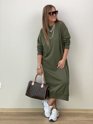 Haki Basic Sweat Elbise