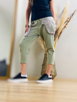 Haki Paraşüt Cep Şalvar Pantalon