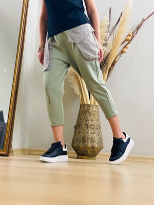 Haki Paraşüt Cep Şalvar Pantalon