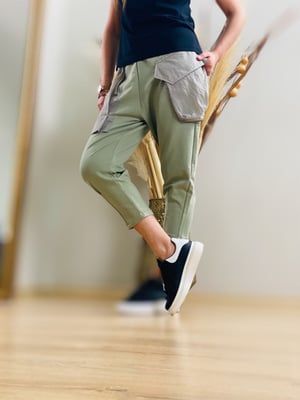 Haki Paraşüt Cep Şalvar Pantalon