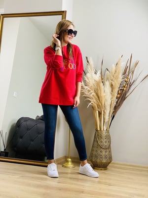 Kırmızı Best Mood Sweatshirt