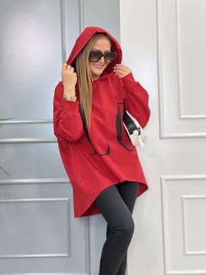 Kırmızı Love Sweatshirt
