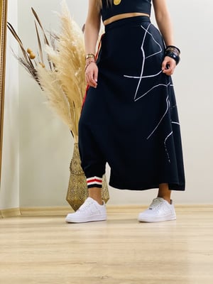 Kırmızı Ribana Şalvar Pantalon
