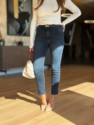 Lacivert Boyfriend Jean