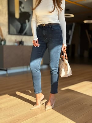 Lacivert Boyfriend Jean