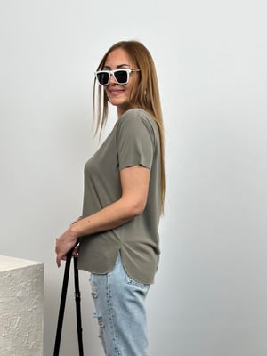 Lazer Kesim Oysho Haki Tshirt