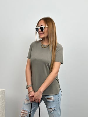 Lazer Kesim Oysho Haki Tshirt