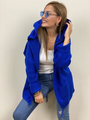 Mavi Oversize Hırka
