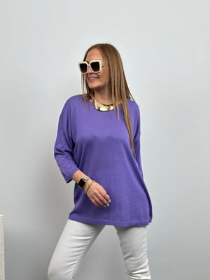 Mor Oversize Truvakar Kol Triko 