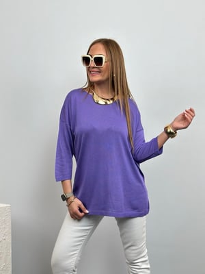 Mor Oversize Truvakar Kol Triko 