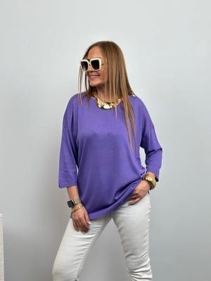 Mor Oversize Truvakar Kol Triko 