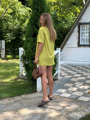 Olive Gofre Şortlu İkili Takım