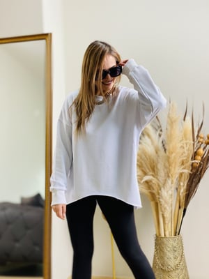 Ön kısa Arka Uzun Sweatshirt