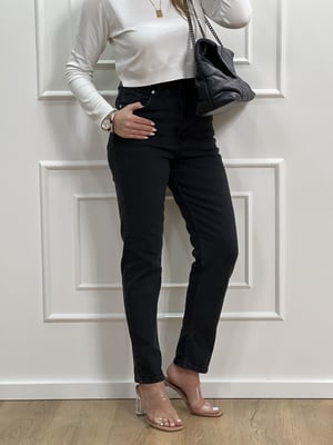 Orijinal Antrasit Mom Jean