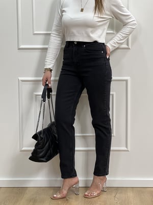 Orijinal Antrasit Mom Jean