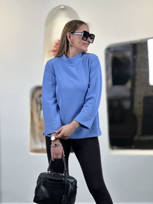 Orijinal Fakir Kol Modal Mavi Sweatshirt