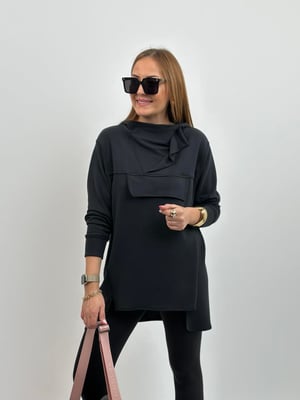 Orijinal Yaka Detay Salaş Modal Sweatshirt