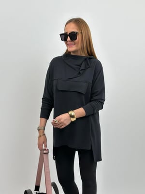 Orijinal Yaka Detay Salaş Modal Sweatshirt