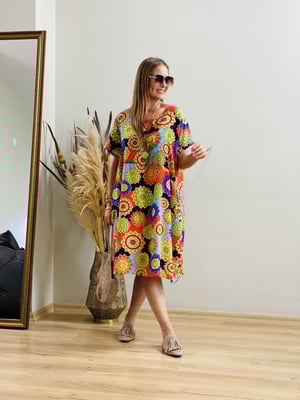 Oversize Karışık Desen Elbise