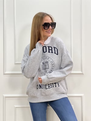 Oxford Gri Sweatshirt