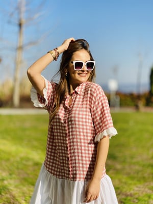 Pembe Pöti Kare Elbise