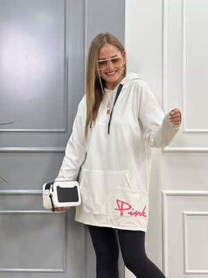 Pink Beyaz Sweatshirt