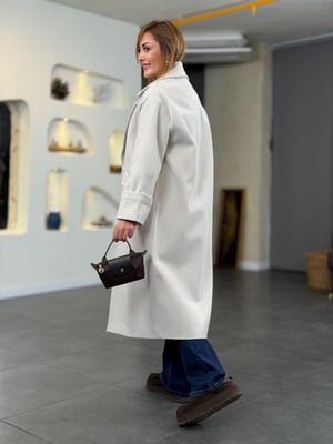 Premium Astarlı Taş Rengi Kaşe Kaban