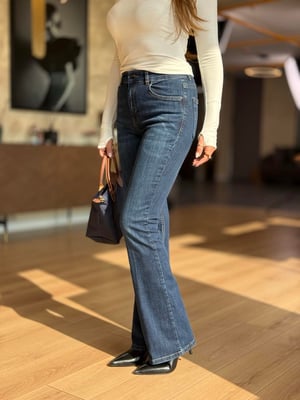 Premium İspanyol Lacivert Likralı Jean Pantolon