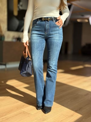 Premium İspanyol Mavi Likralı Jean Pantolon