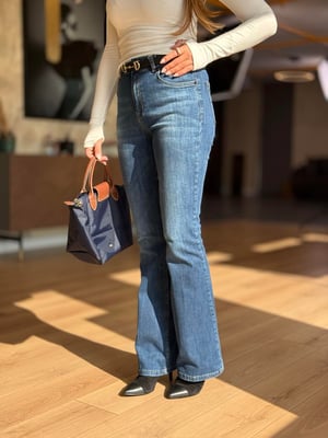 Premium İspanyol Mavi Likralı Jean Pantolon