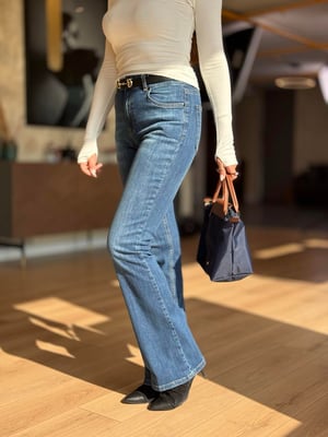 Premium İspanyol Mavi Likralı Jean Pantolon