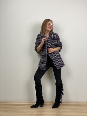 Saçaklı Oversize Ceket