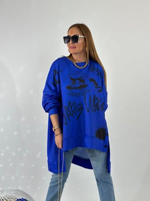 Saks Oversize Figürlü Sweatshirt
