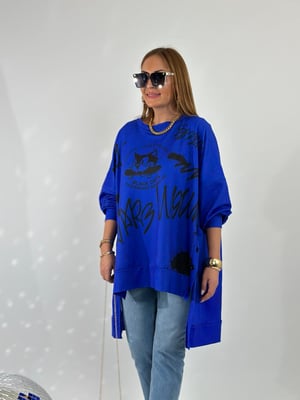 Saks Oversize Figürlü Sweatshirt