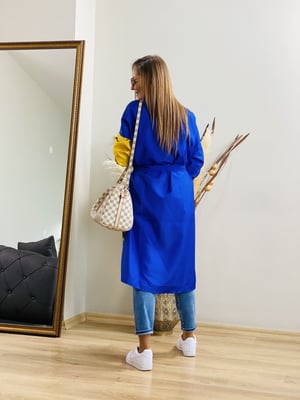 Saks Yüz Figürlü Trençkot