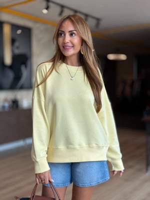 Sarı Basic Sweatshirt
