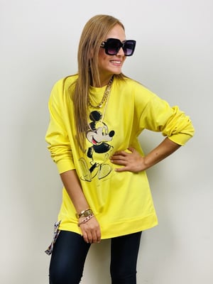 Sarı Mickey Mouse Sweatshirt