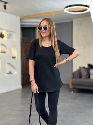 Sırt Yeşil Neon Detay Bluz
