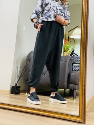 Siyah Aerobin Şalvar Pantalon