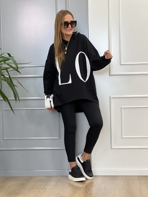 Siyah Love Sweatshirt