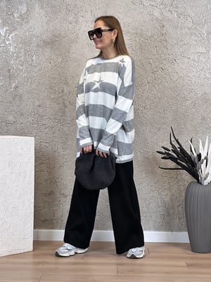 Siyah Oversize Triko Pantolon