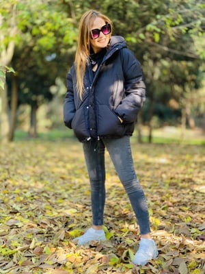 Siyah Şişme Mont