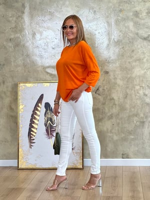 Turuncu Oversize Triko