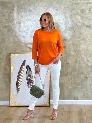Turuncu Oversize Triko