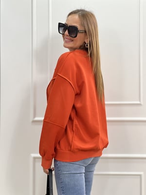 Turuncu Parçalı Sweatshirt