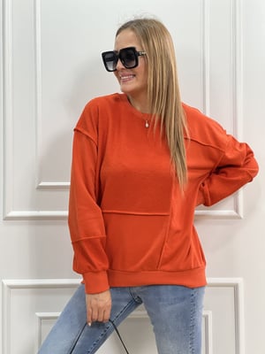Turuncu Parçalı Sweatshirt