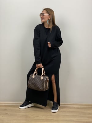 Yan Yırtmaçlı Sweat Elbise